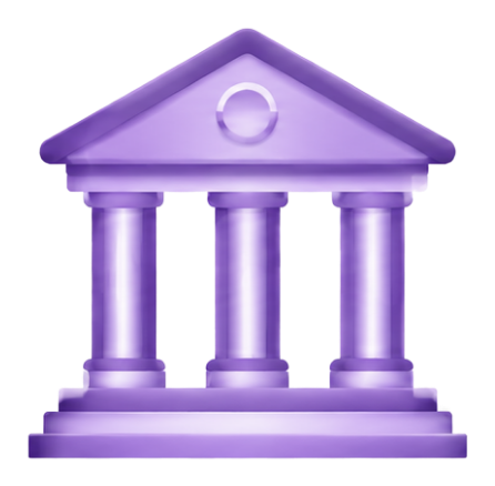 Bank building representing suitable lending options